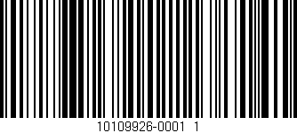 Código de barras (EAN, GTIN, SKU, ISBN): '10109926-0001_1'