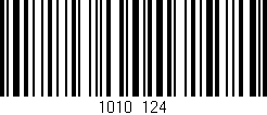 Código de barras (EAN, GTIN, SKU, ISBN): '1010/124'