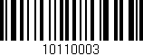 Código de barras (EAN, GTIN, SKU, ISBN): '10110003'