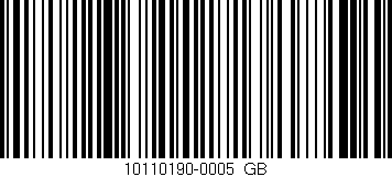 Código de barras (EAN, GTIN, SKU, ISBN): '10110190-0005_GB'