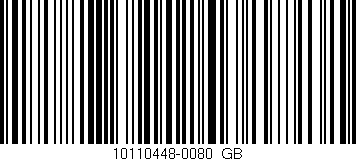 Código de barras (EAN, GTIN, SKU, ISBN): '10110448-0080_GB'