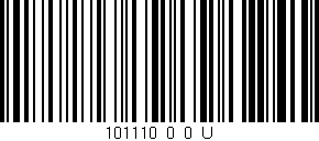 Código de barras (EAN, GTIN, SKU, ISBN): '101110_0_0_U'