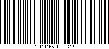 Código de barras (EAN, GTIN, SKU, ISBN): '10111165-0080_GB'