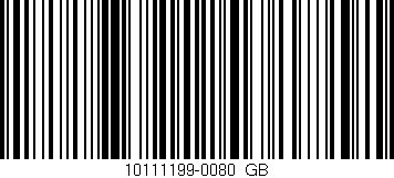 Código de barras (EAN, GTIN, SKU, ISBN): '10111199-0080_GB'