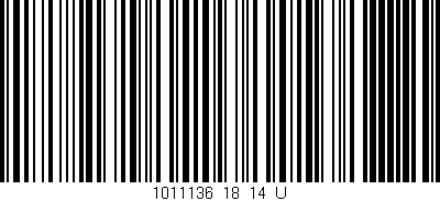 Código de barras (EAN, GTIN, SKU, ISBN): '1011136_18_14_U'