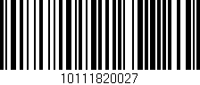 Código de barras (EAN, GTIN, SKU, ISBN): '10111820027'