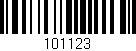 Código de barras (EAN, GTIN, SKU, ISBN): '101123'