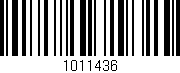 Código de barras (EAN, GTIN, SKU, ISBN): '1011436'