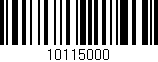 Código de barras (EAN, GTIN, SKU, ISBN): '10115000'