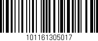 Código de barras (EAN, GTIN, SKU, ISBN): '101161305017'