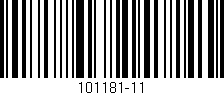 Código de barras (EAN, GTIN, SKU, ISBN): '101181-11'