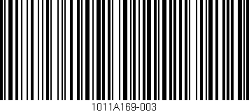 Código de barras (EAN, GTIN, SKU, ISBN): '1011A169-003'