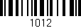 Código de barras (EAN, GTIN, SKU, ISBN): '1012'