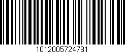 Código de barras (EAN, GTIN, SKU, ISBN): '1012005724781'