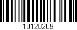 Código de barras (EAN, GTIN, SKU, ISBN): '10120209'