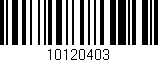 Código de barras (EAN, GTIN, SKU, ISBN): '10120403'