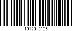 Código de barras (EAN, GTIN, SKU, ISBN): '10120/0126'