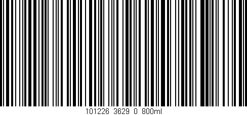 Código de barras (EAN, GTIN, SKU, ISBN): '101226_3629_0_800ml'
