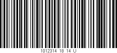Código de barras (EAN, GTIN, SKU, ISBN): '1012314_18_14_U'