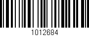 Código de barras (EAN, GTIN, SKU, ISBN): '1012684'