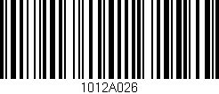 Código de barras (EAN, GTIN, SKU, ISBN): '1012A026'