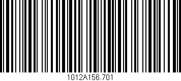 Código de barras (EAN, GTIN, SKU, ISBN): '1012A156.701'