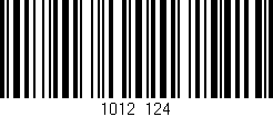 Código de barras (EAN, GTIN, SKU, ISBN): '1012/124'