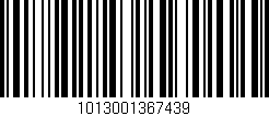 Código de barras (EAN, GTIN, SKU, ISBN): '1013001367439'