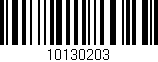 Código de barras (EAN, GTIN, SKU, ISBN): '10130203'