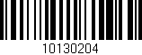 Código de barras (EAN, GTIN, SKU, ISBN): '10130204'