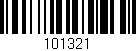 Código de barras (EAN, GTIN, SKU, ISBN): '101321'