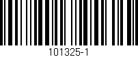 Código de barras (EAN, GTIN, SKU, ISBN): '101325-1'