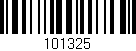 Código de barras (EAN, GTIN, SKU, ISBN): '101325'