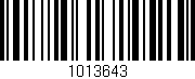 Código de barras (EAN, GTIN, SKU, ISBN): '1013643'