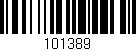 Código de barras (EAN, GTIN, SKU, ISBN): '101389'