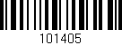 Código de barras (EAN, GTIN, SKU, ISBN): '101405'