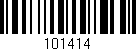 Código de barras (EAN, GTIN, SKU, ISBN): '101414'