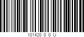 Código de barras (EAN, GTIN, SKU, ISBN): '101420_0_0_U'