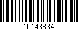Código de barras (EAN, GTIN, SKU, ISBN): '10143834'