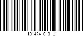Código de barras (EAN, GTIN, SKU, ISBN): '101474_0_0_U'