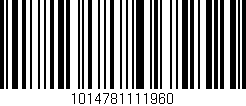 Código de barras (EAN, GTIN, SKU, ISBN): '1014781111960'