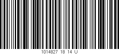 Código de barras (EAN, GTIN, SKU, ISBN): '1014827_18_14_U'