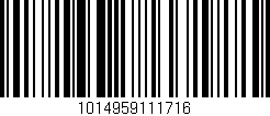 Código de barras (EAN, GTIN, SKU, ISBN): '1014959111716'