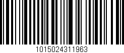 Código de barras (EAN, GTIN, SKU, ISBN): '1015024311963'