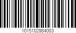 Código de barras (EAN, GTIN, SKU, ISBN): '1015102984003'