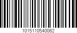 Código de barras (EAN, GTIN, SKU, ISBN): '1015110540062'