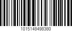 Código de barras (EAN, GTIN, SKU, ISBN): '1015148498380'