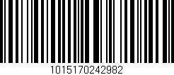 Código de barras (EAN, GTIN, SKU, ISBN): '1015170242982'