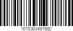 Código de barras (EAN, GTIN, SKU, ISBN): '1015363497892'