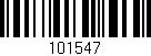 Código de barras (EAN, GTIN, SKU, ISBN): '101547'